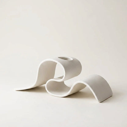 RibbonArc Vase